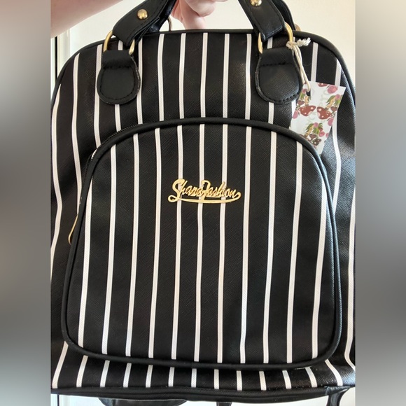 Striped Handbag/Backpack - Picture 3 of 9